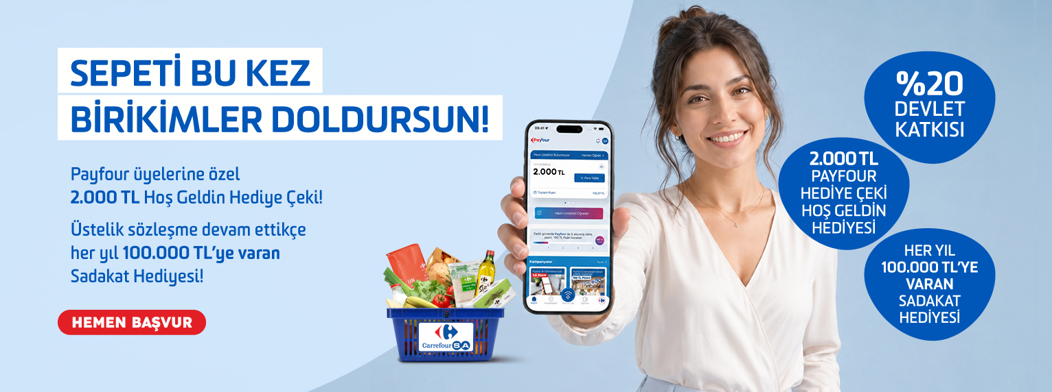 Payfour üyelerine özel fırsatlar,​ Payfour Avantajım Bes Planı’nda…
