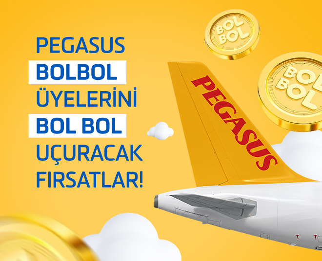 BolBol üyelerine özel fırsatlar,​  Pegasus Avantajım Bes Planı’nda…